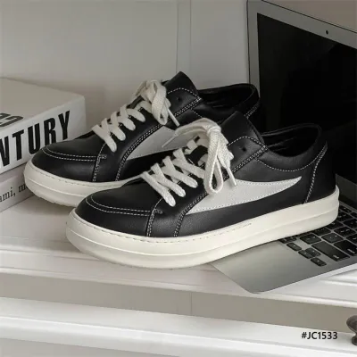 Men’s Breathable Low-Top Leather Sneakers